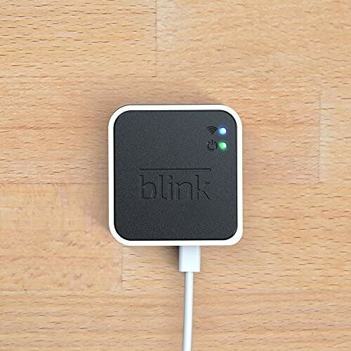 Blink sync module on wooden surface