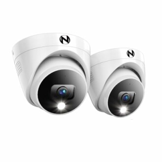 Night Owl Add On Wired 2K HD Indoor/Outdoor Deterrence Dome Cameras