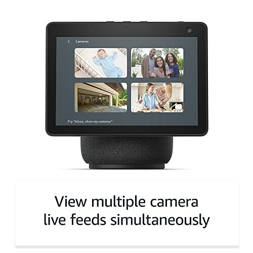 Smart display showing multiple camera live feeds simultaneously.