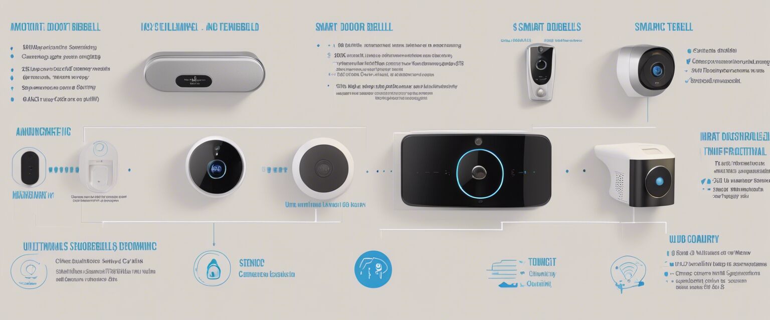 Smart doorbell features infographic