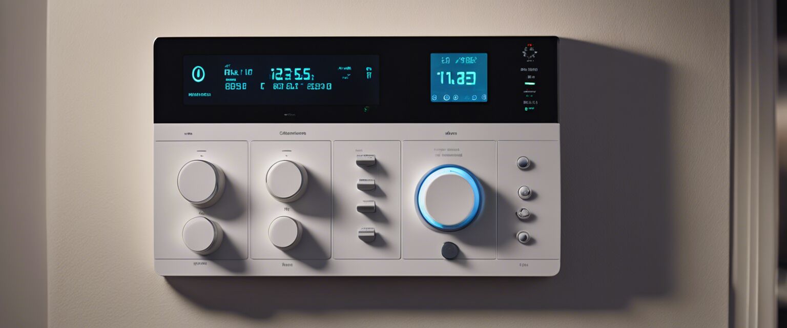 Smart home alarm system control panel