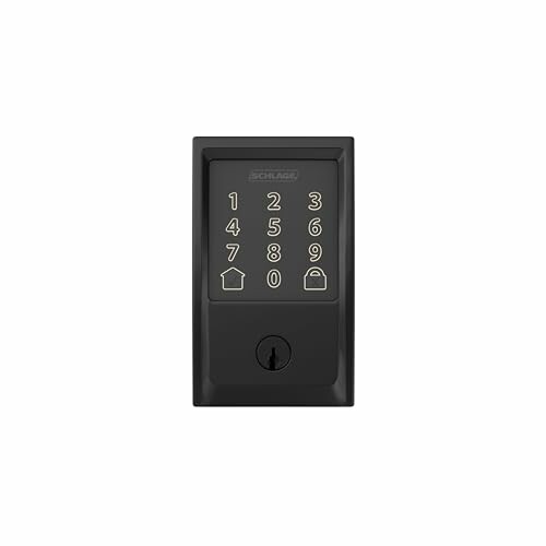 Electronic smart lock with keypad.