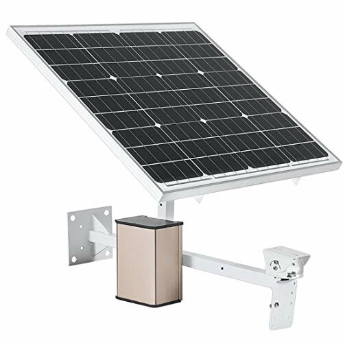 Wall-mounted solar panel with adjustable arm